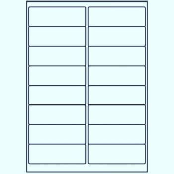 022 LABEL SIZE 99MM X 34MM 16 Labels Per Sheet Bx100 Tint Blue