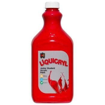EDUCATIONAL COLOURS LIQUICRYL PAINT 2L CRIMSON