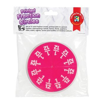 PRINTED FRACTION CIRCLES HANGSELL