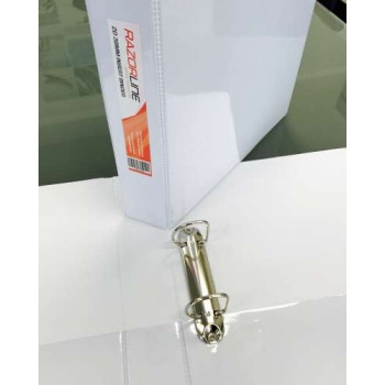 RAZORLINE INSERT BINDER A4 25mm 2D Ring White