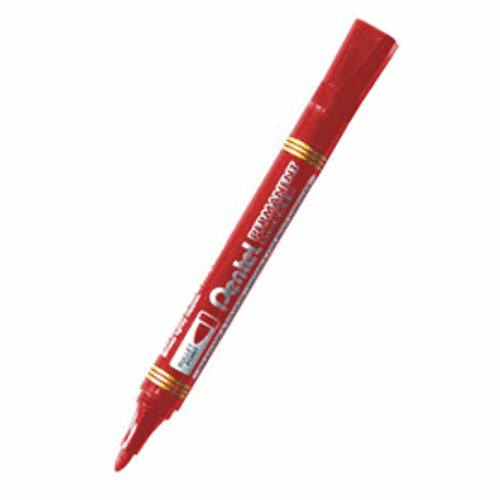 PENTEL PERMANENT MARKER N850 Red 1.5mm bullet point Bx12