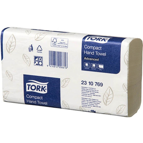 Tork Compact Hand Towel 1 Ply Advanced 90 Sheets, Carton of 24