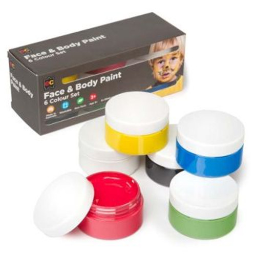 FACE AND BODY PAINT SET OF 6 COLOURS