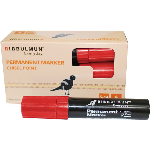 BIBBULMUN PERMANENT MARKER 810 Red