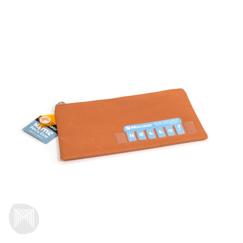 NAME PENCIL CASE - ORANGE 235 X 130MM MICADOR