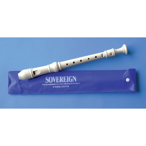 RECORDER MUSICAL SOVEREIGN BAROQUE/SOPRANO IN C Descant with Case