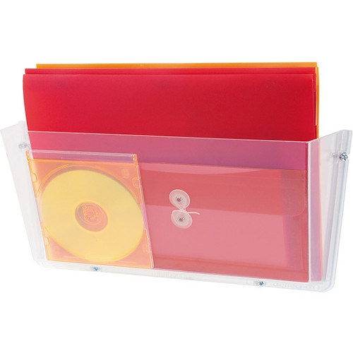 Deflecto Unbreakable Wall Pocket Clear Foolscap