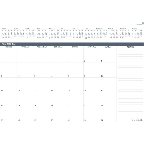 Debden Table Top Planner Refill Month To View 370X530mm (2024)