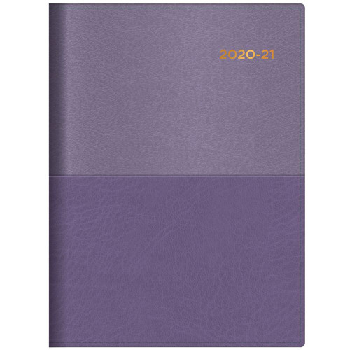 Collins Vanessa Financial Year Diary A4 1 Day to a Page 30min Purple (2026-2027)