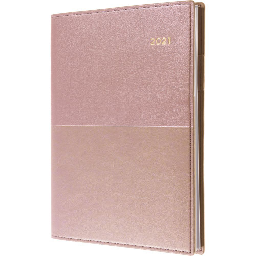 Collins Vanessa Diary Day To A Page A5 Rose Gold (2024)