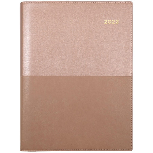 Collins Vanessa Diary Week To View A4 Rose Gold