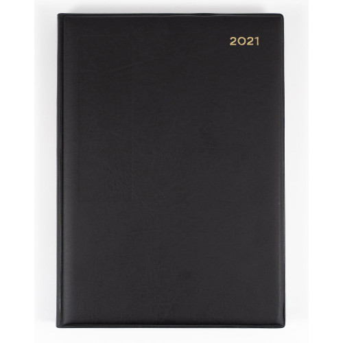 Collins Belmont Manager Diary Day To A Page 190X260mm Black (2024)