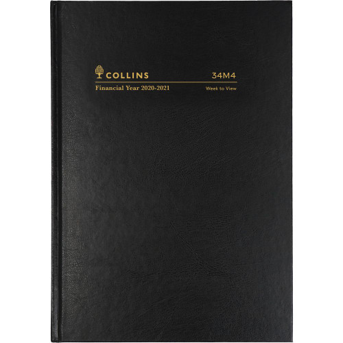 Collins Financial Year Vinyl Diary B7R Week to Opening Green (2024-2025)