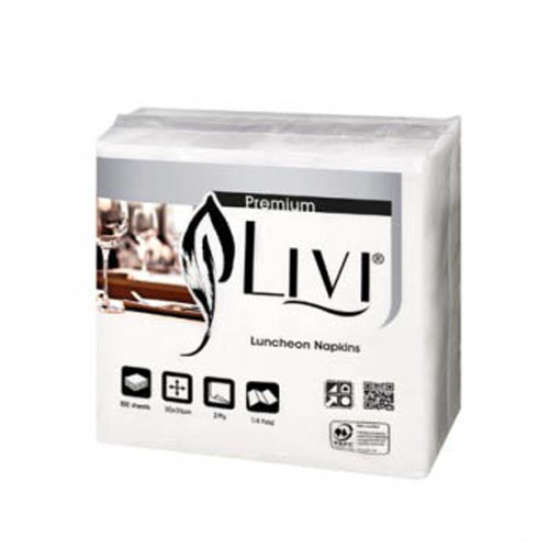 Livi Premium Luncheon Napkins 2 Ply 200 Sheets Box of 20