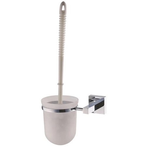 WALL MOUNT TOILET BRUSH & HOLDER FROSTED