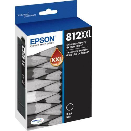 EPSON 812XXL BLACK INK CARTRIDGE 2200 PAGE YIELD (EPSON WF 7830, EPSON WF 7840, EPSON WF 7845)