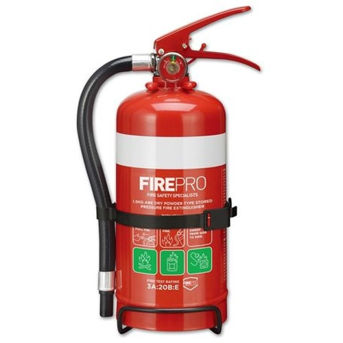 FIREPRO 1.5KG DRY POWDER FIRE EXTINGUISHER