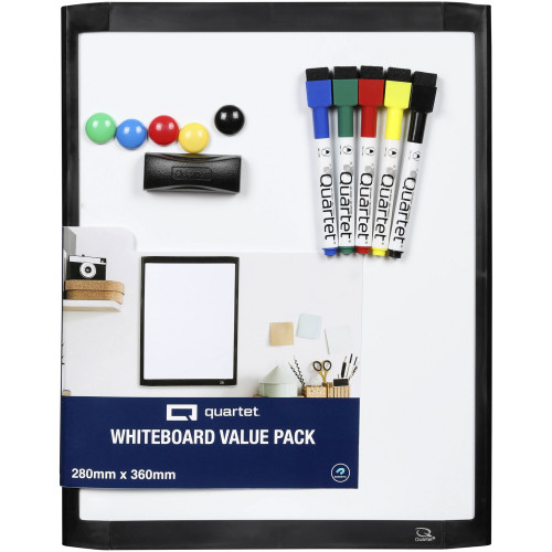 QUARTET WHITEBOARD VALUE PACK 280 X 360MM ASSORTED