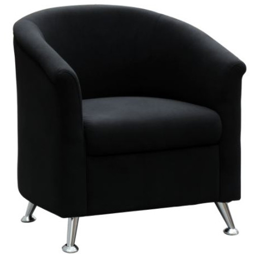 OPERA LOUNGE W 760 x H 680 x D 690mm Black Fabric