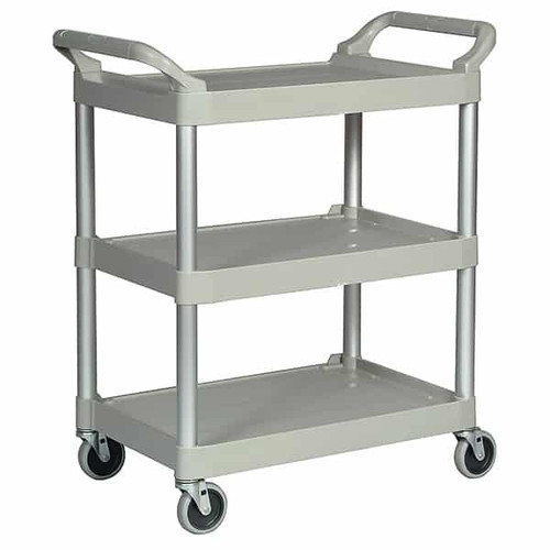 RUBBERMAID UTILITY CART 3 Shelf Platinum 854 x 473 x 959mm Capacity - 90.7kg