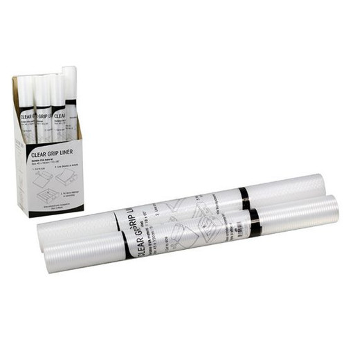Clear Grip Liner 45cm x 1.5M Extra Wide (2 Assorted Patterns) Durable EVA & Can Be Cut To Desired Size