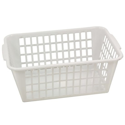 Utility Shelf Basket 37 x 24 x 24cm (White) Plastic KS0096