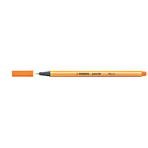 STABILO POINT 88 FINELINER ORANGE BOX 10