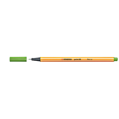 STABILO POINT 88 FINELINER LEAF GREEN BOX 10