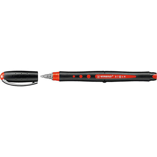 STABILO BL@CK ROLLERBALL RED BOX 10