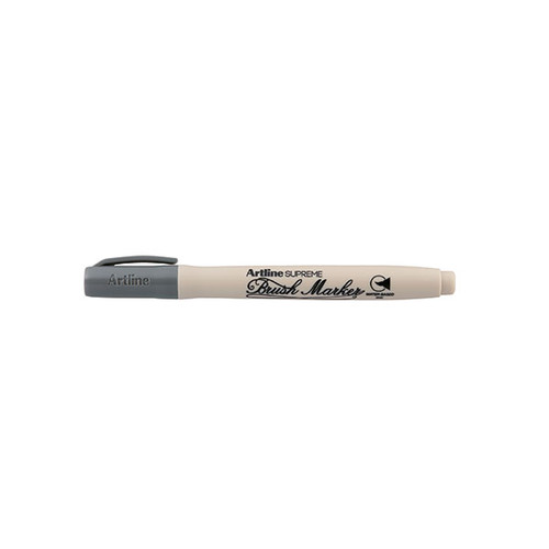 ARTLINE SUPREME BRUSH MARKER GREY (BX12)