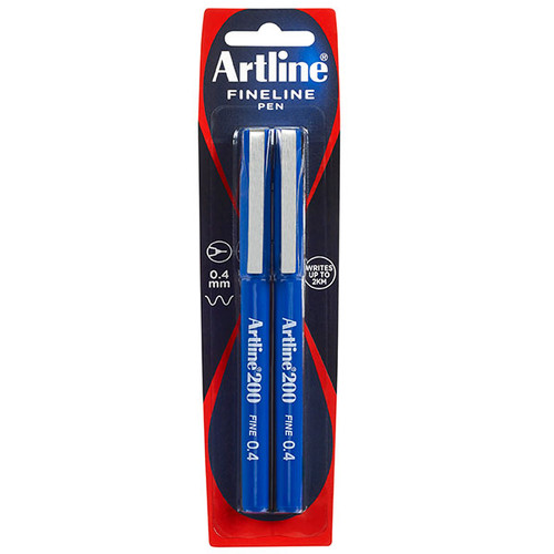 ARTLINE 200 FINELINER BLUE (Pack of 2)
