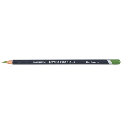 DERWENT PROCOLOUR PENCIL MOSS GREEN 50 (Box of 6)