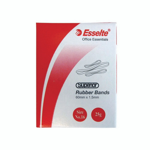 ESSELTE SUPERIOR RUBBER BANDS SIZE 16 25gm