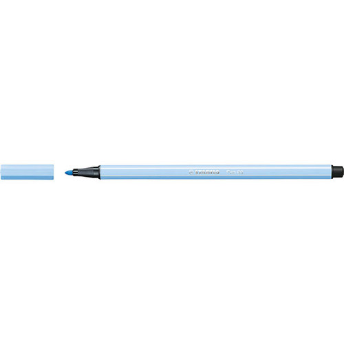 STABILO PEN 68 FIBRE TIP PEN ICE BLUE (BX10)