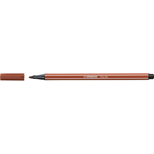 STABILO PEN 68 FIBRE TIP PEN SANGUINE (BX10)