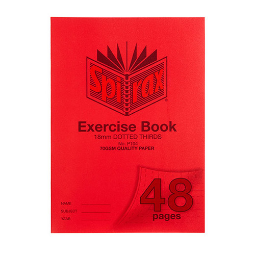 SPIRAX P104 EXERCISE BOOK A4 18MM DT 48PG