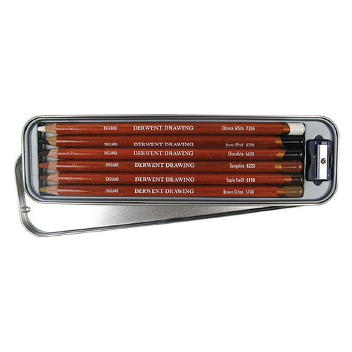 DERWENT DRAWING PENCIL TIN 6