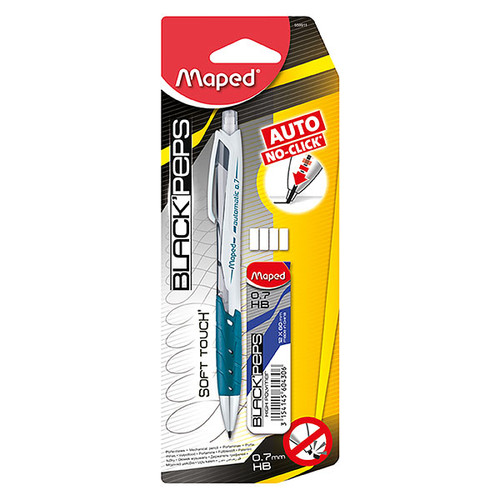 MAPED BLACK PEPS AUTO MECHANICAL PENCIL SET 0.7MM