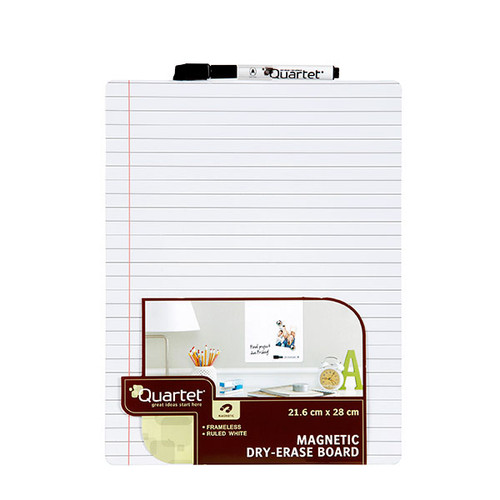 QUARTET WHITEBOARD TILE WHITE RULED 216X280MM