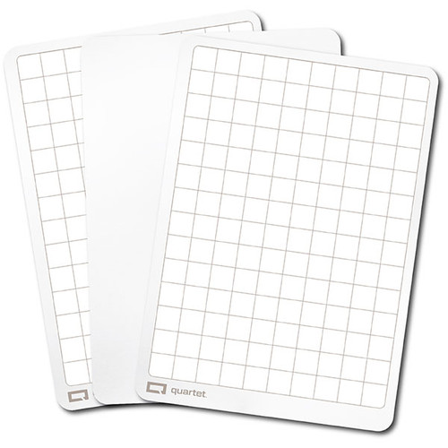 QUARTET FLEX WHITEBOARD DOUBLE-SIDED PLAIN/GRID PK30