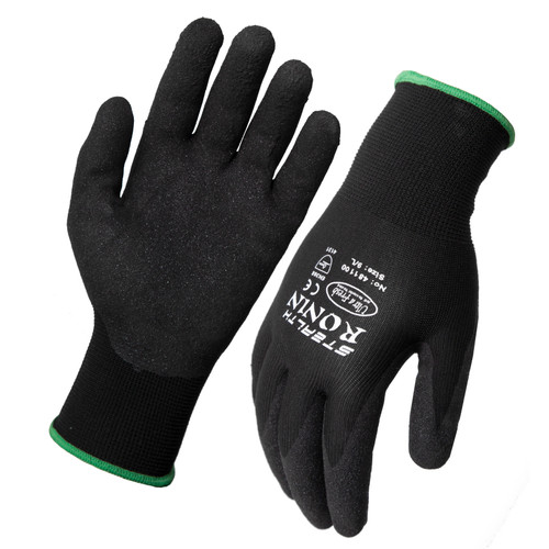 Stealth Ronin Nitrile Palm Work Gloves - Size 10 (X-Large) Pair