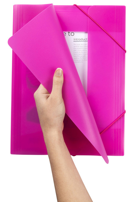 MARBIG SOFT TOUCH DOCUMENT WALLET A4 PINK