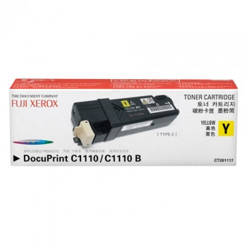XEROX ORIGINAL CT201117 YELLOW TONER CARTRIDGE 2K Suits DocuPrint C1110 / C1110 B