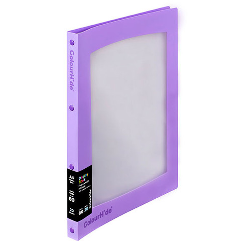 COLOURHIDE DISPLAY BOOK REFILLABLE INSERT 20 SHEET Purple