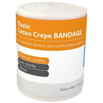 AEROCREPE Elastic Crepe Bandage 5cm x 4M, Pack of 12