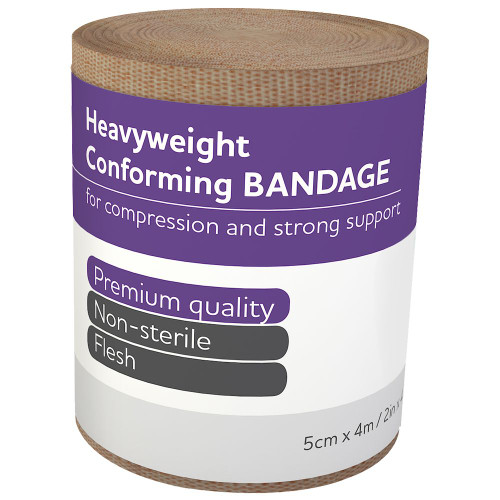 AEROFORM Heavyweight Conforming Bandage 5cm x 4M, Wrap of 12