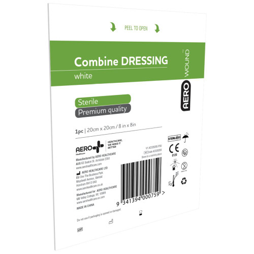 AEROWOUND Combine Dressing 20 x 20cm, Bag of 50