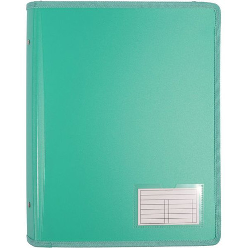 Bantex Zipper Binder A4 2D Ring 25mm - Green