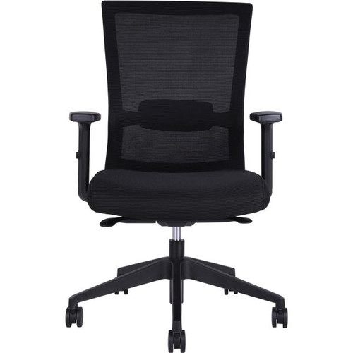 Portland Mesh Back Office or Meeting Chair With Arms and Synchron Mechanism Black
110Kg Weight Rating