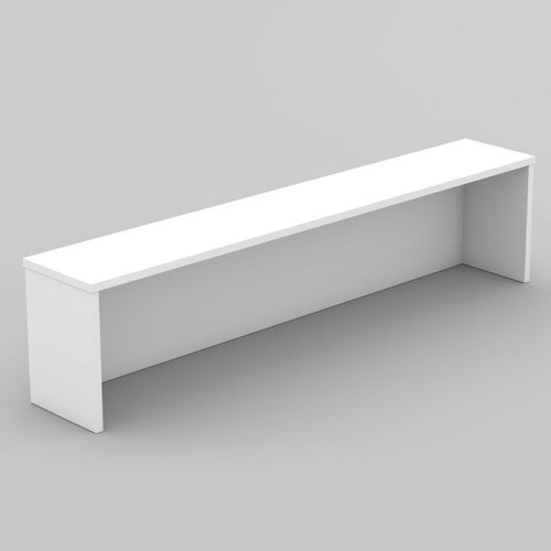 OM Classic Reception Desk Hob 1500Wx380Hx300mmD All White